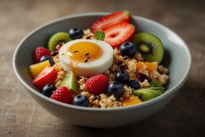 Exotic Quinoa Breakfast Bowl with Fresh Fruits & Honey - quinoa breakfast bowl recipe
