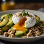Savory Oatmeal with Poached Eggs and Avocado - savory oatmeal recipe