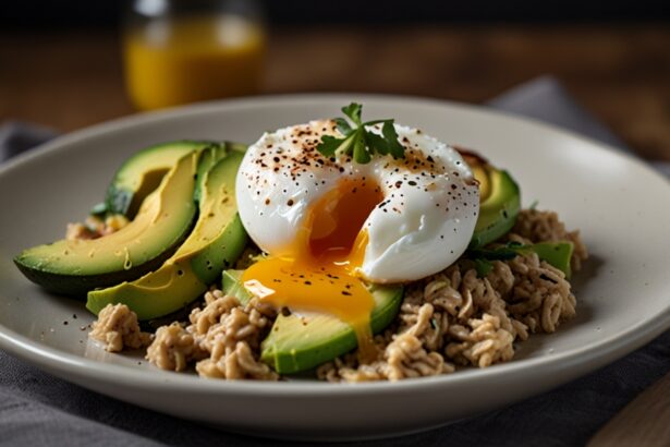 Savory Oatmeal with Poached Eggs and Avocado - savory oatmeal recipe
