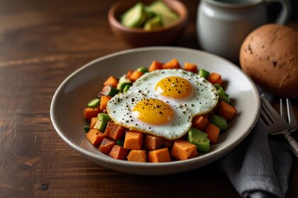 Sweet Potato Breakfast Hash with Avocado and Eggs - sweet potato breakfast hash